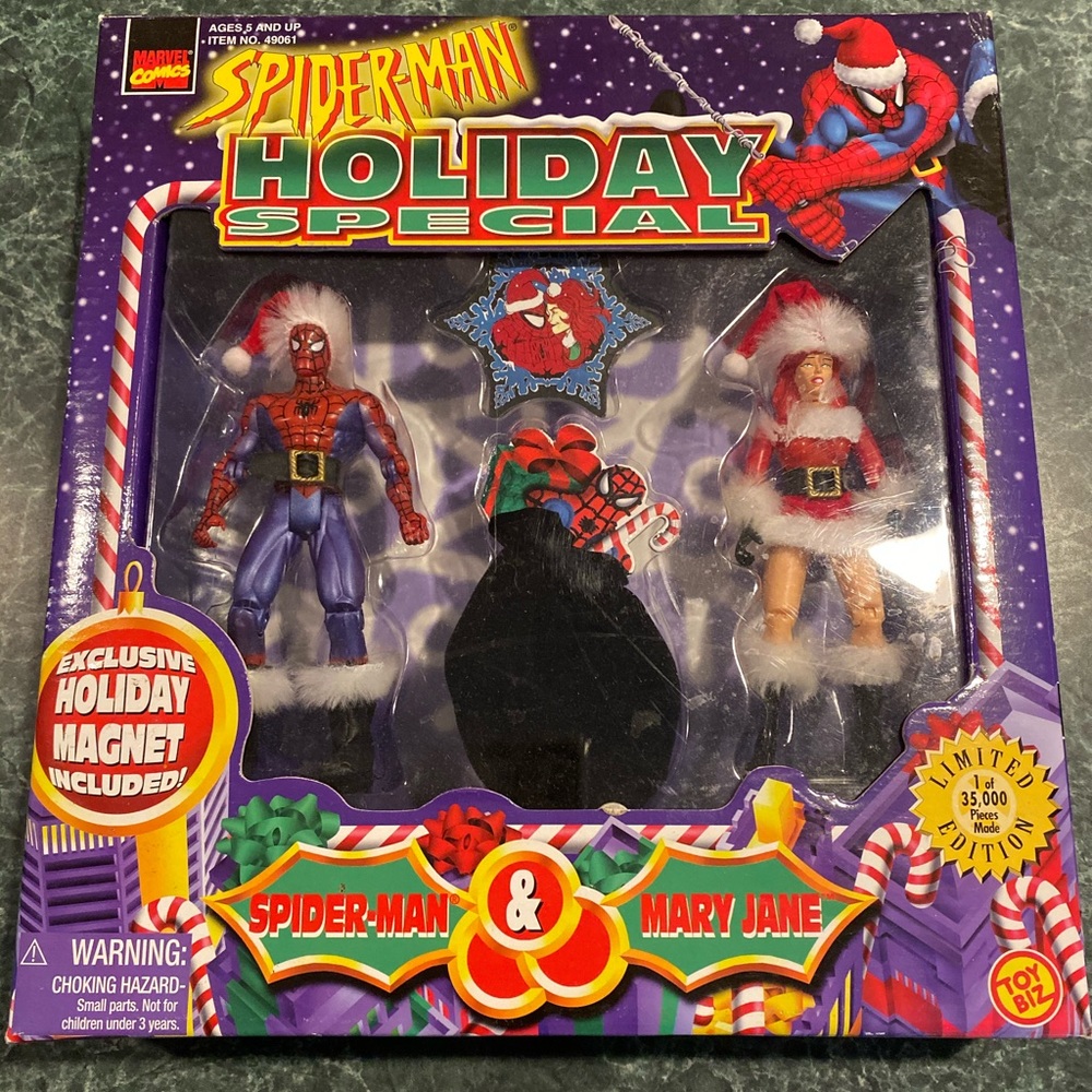 Vintage 1997 Toy Biz SPIDER-MAN Holiday Special
